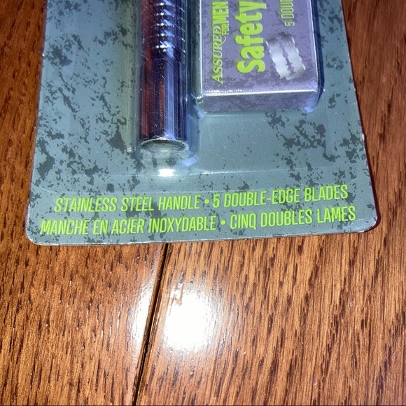 2 Safety Shaving Razor Sets Stainless Steel Shaver Each with 5 Refill Blades NIP - Picture 13 of 14